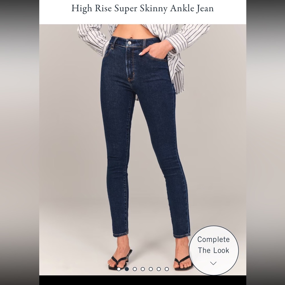 Abercrombie & Fitch High Waisted Skinny Jeans (Curve Love)